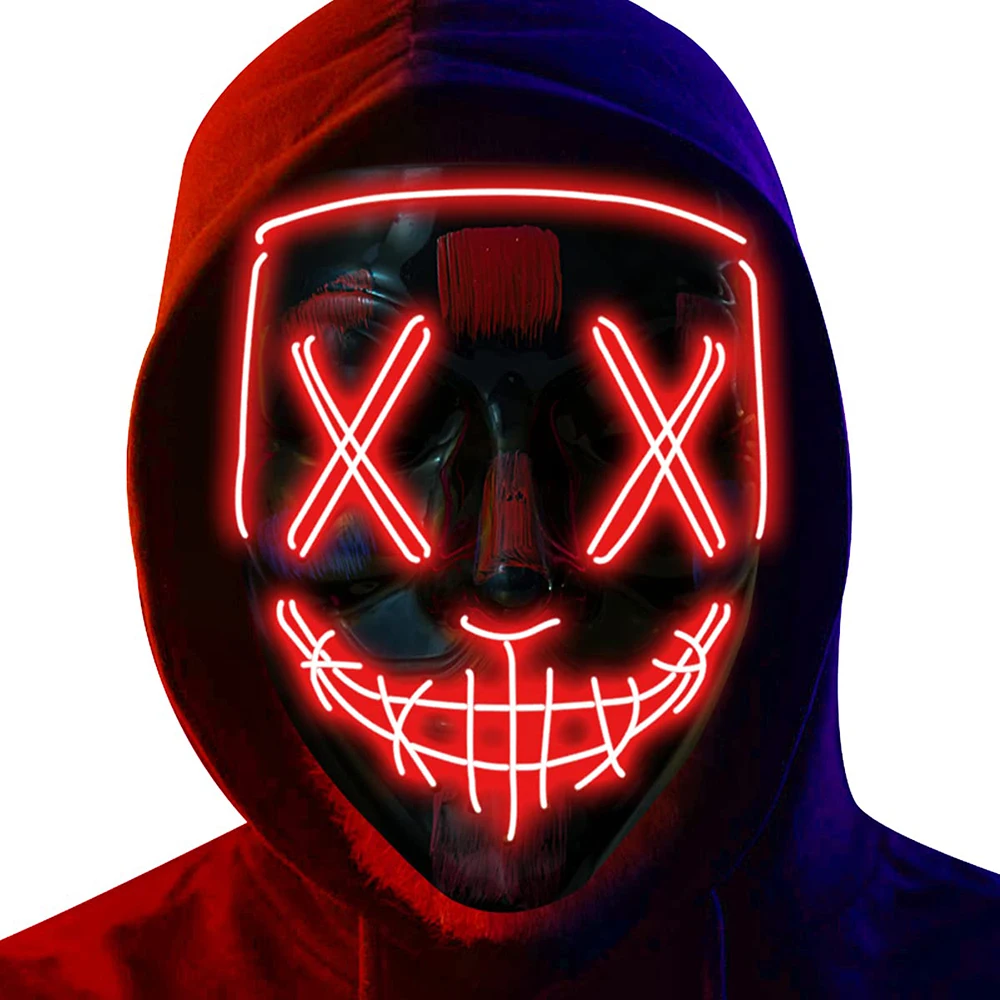 Halloween Neon LED Purge Maske – Led Purge Mask Halloween Bewertung und Preis