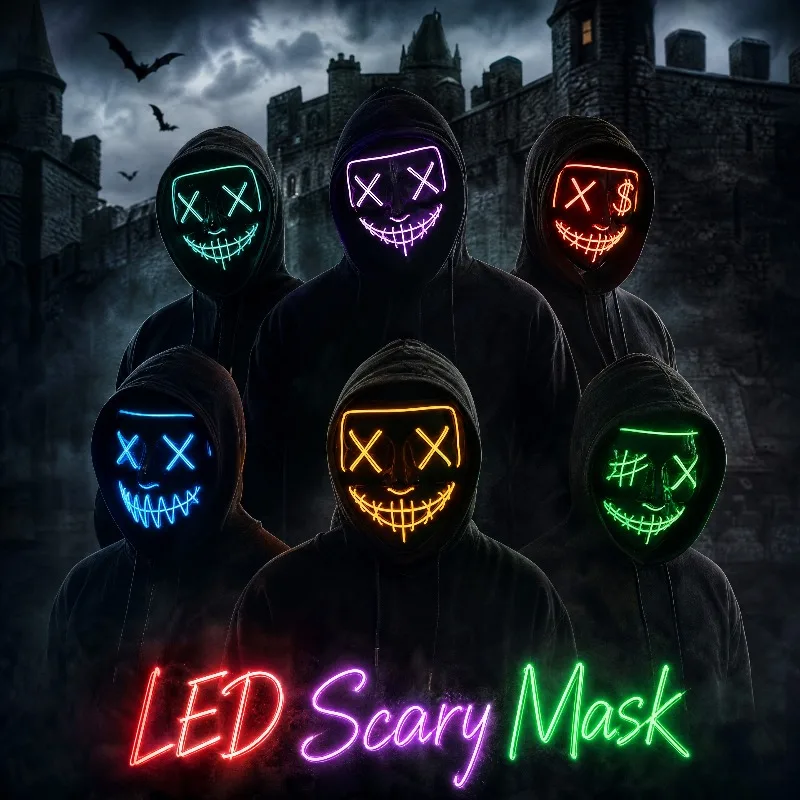 2026 Halloween-Party-Zubehör L – Led Purge Mask Halloween Bewertung und Preis